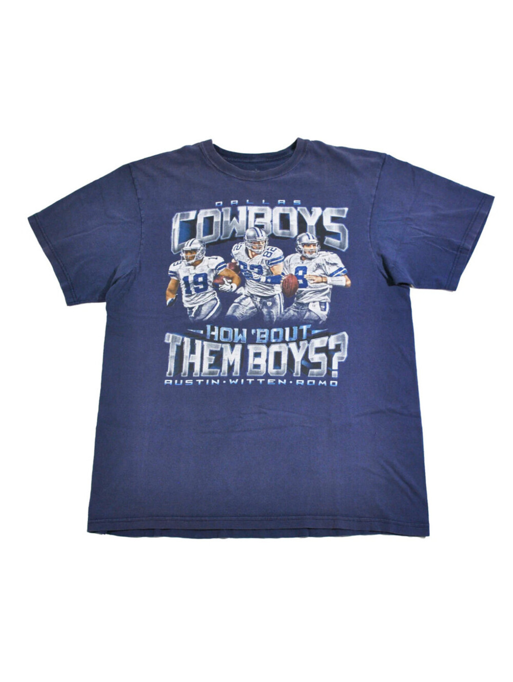 Dallas Cowboys Y2K NFL Football Navy Romo Witten Austin Shirt Size Large